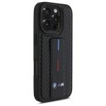 Carcasa BMW M Grip Stand Smooth Carbon compatibila cu iPhone 16 Pro Max Black 5 - lerato.ro