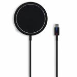 Incarcator Wireless BMW M Edition, Compatibil MagSafe, Putere 15W, Cablu USB-C integrat, Negru 2 - lerato.ro