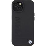 Carcasa BMW Leather Hot Stamp MagSafe compatibila cu iPhone 15 Plus Black 2 - lerato.ro