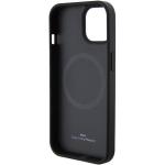 Carcasa BMW Leather Hot Stamp MagSafe compatibila cu iPhone 15 Plus Black 8 - lerato.ro