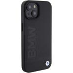 Carcasa BMW Leather Hot Stamp compatibila cu iPhone 15 Plus Black 8 - lerato.ro