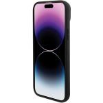 Carcasa BMW Leather Hot Stamp compatibila cu iPhone 15 Plus Black 3 - lerato.ro
