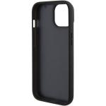 Carcasa BMW Leather Hot Stamp compatibila cu iPhone 15 Plus Black 4 - lerato.ro
