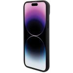 Carcasa BMW Leather Stamp Tricolor compatibila cu iPhone 15 Plus Black 8 - lerato.ro
