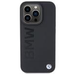 Carcasa BMW Leather Hot Stamp compatibila cu iPhone 15 Pro Max Black 2 - lerato.ro