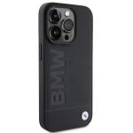 Carcasa BMW Leather Hot Stamp compatibila cu iPhone 15 Pro Max Black 4 - lerato.ro