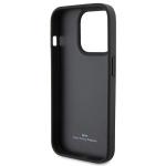 Carcasa BMW Leather Hot Stamp compatibila cu iPhone 15 Pro Max Black 7 - lerato.ro