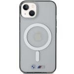 Carcasa BMW Silver Ring MagSafe compatibila cu iPhone 15 Black 2 - lerato.ro