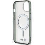 Carcasa BMW Silver Ring MagSafe compatibila cu iPhone 15 Black 4 - lerato.ro