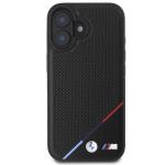 Carcasa BMW M Perforated Tricolor Line MagSafe compatibila cu iPhone 16 Plus Black 2 - lerato.ro
