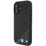 Carcasa BMW M Perforated Tricolor Line MagSafe compatibila cu iPhone 16 Plus Black 7 - lerato.ro