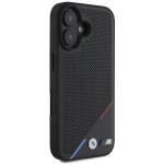 Carcasa BMW M Perforated Tricolor Line MagSafe compatibila cu iPhone 16 Plus Black 6 - lerato.ro