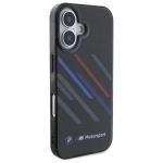 Carcasa BMW Motosport IML Random Stripes compatibila cu iPhone 16 Plus Black 4 - lerato.ro