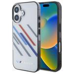 Carcasa BMW Motosport IML Random Stripes compatibila cu iPhone 16 Plus Gray 5 - lerato.ro