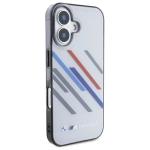 Carcasa BMW Motosport IML Random Stripes compatibila cu iPhone 16 Plus Gray 3 - lerato.ro