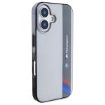 Carcasa BMW Motosport IML Vertical Stripe compatibila cu iPhone 16 Plus Gray 5 - lerato.ro