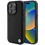 Carcasa BMW Leather Hot Stamp compatibila cu iPhone 16 Pro Max Black 8 - lerato.ro