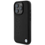 Carcasa BMW Leather Hot Stamp compatibila cu iPhone 16 Pro Max Black 5 - lerato.ro