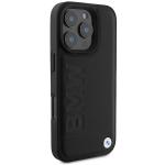 Carcasa BMW Leather Hot Stamp compatibila cu iPhone 16 Pro Max Black 6 - lerato.ro