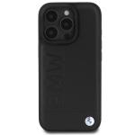 Carcasa BMW Leather Hot Stamp compatibila cu iPhone 16 Pro Max Black 2 - lerato.ro