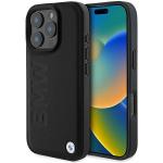 Carcasa BMW Leather Hot Stamp compatibila cu iPhone 16 Pro Max Black 6 - lerato.ro