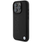 Carcasa BMW Leather Hot Stamp compatibila cu iPhone 16 Pro Max Black 4 - lerato.ro