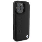 Carcasa BMW Leather Hot Stamp compatibila cu iPhone 16 Pro Max Black 8 - lerato.ro