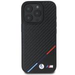 Carcasa BMW M Carbon Tricolor Line MagSafe compatibila cu iPhone 16 Pro Max Black 2 - lerato.ro