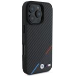 Carcasa BMW M Carbon Tricolor Line MagSafe compatibila cu iPhone 16 Pro Max Black 8 - lerato.ro
