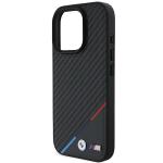 Carcasa BMW M Carbon Tricolor Line MagSafe compatibila cu iPhone 16 Pro Max Black 5 - lerato.ro