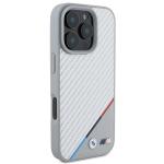 Carcasa BMW M Carbon Tricolor Line MagSafe compatibila cu iPhone 16 Pro Max Gray 4 - lerato.ro