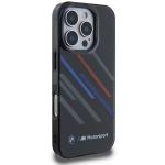 Carcasa BMW Motosport IML Random Stripes compatibila cu iPhone 16 Pro Max Black 3 - lerato.ro