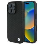 Carcasa BMW Signature Leather Diamond Metal Logo MagSafe compatibila cu iPhone 16 Pro Max Black 6 - lerato.ro