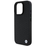 Carcasa BMW Signature Leather Diamond Metal Logo MagSafe compatibila cu iPhone 16 Pro Max Black 7 - lerato.ro