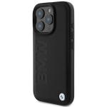 Carcasa BMW Leather Hot Stamp compatibila cu iPhone 16 Pro Black 7 - lerato.ro