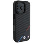 Carcasa BMW M Carbon Tricolor Line MagSafe compatibila cu iPhone 16 Pro Black 6 - lerato.ro