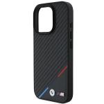 Carcasa BMW M Carbon Tricolor Line MagSafe compatibila cu iPhone 16 Pro Black 7 - lerato.ro