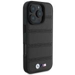 Carcasa BMW M Perforated Stitched Line MagSafe compatibila cu iPhone 16 Pro Black 5 - lerato.ro