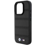 Carcasa BMW M Perforated Stitched Line MagSafe compatibila cu iPhone 16 Pro Black 4 - lerato.ro