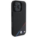 Carcasa BMW M Perforated Tricolor Line MagSafe compatibila cu iPhone 16 Pro Black 3 - lerato.ro