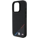 Carcasa BMW M Perforated Tricolor Line MagSafe compatibila cu iPhone 16 Pro Black 8 - lerato.ro