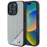 Carcasa BMW M Perforated Tricolor Line MagSafe compatibila cu iPhone 16 Pro Gray 7 - lerato.ro