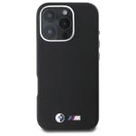 Carcasa BMW M Smooth Full Wrapped Metal MagSafe compatibila cu iPhone 16 Pro Black 2 - lerato.ro