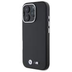 Carcasa BMW M Smooth Full Wrapped Metal MagSafe compatibila cu iPhone 16 Pro Black 4 - lerato.ro