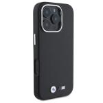 Carcasa BMW M Smooth Full Wrapped Metal MagSafe compatibila cu iPhone 16 Pro Black 6 - lerato.ro