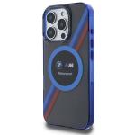 Carcasa BMW Motosport IML Circle MagSafe compatibila cu iPhone 16 Pro Negru/Albastru 6 - lerato.ro