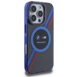 Carcasa BMW Motosport IML Circle MagSafe compatibila cu iPhone 16 Pro Negru/Albastru 8 - lerato.ro