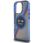 Carcasa BMW Motosport IML Circle MagSafe compatibila cu iPhone 16 Pro Negru/Albastru 3 - lerato.ro