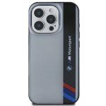 Carcasa BMW Motosport IML Vertical Stripe compatibila cu iPhone 16 Pro Gray 2 - lerato.ro