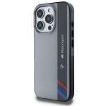 Carcasa BMW Motosport IML Vertical Stripe compatibila cu iPhone 16 Pro Gray 3 - lerato.ro